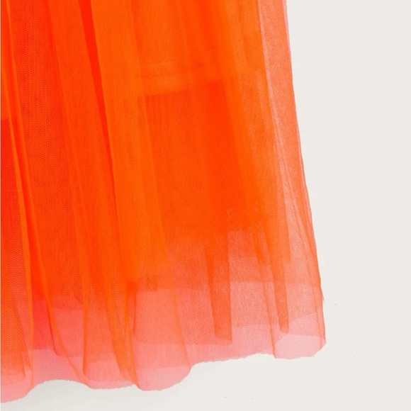 Boho khaki pleated mesh skirt - Picture 16 of 16